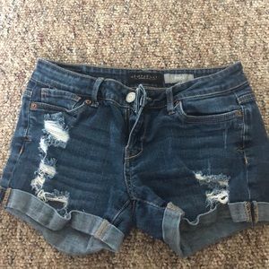 Aeropostale Midi Jean Shorts